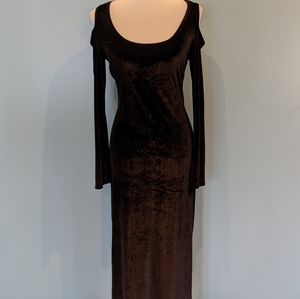 Velvet Cold Shoulder Dress